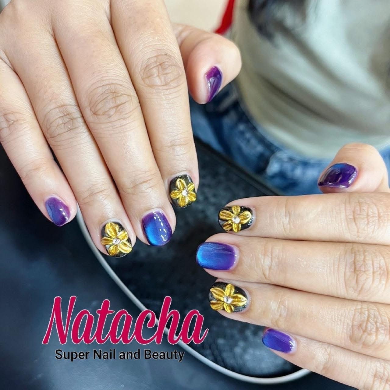 Purple Gold Flower